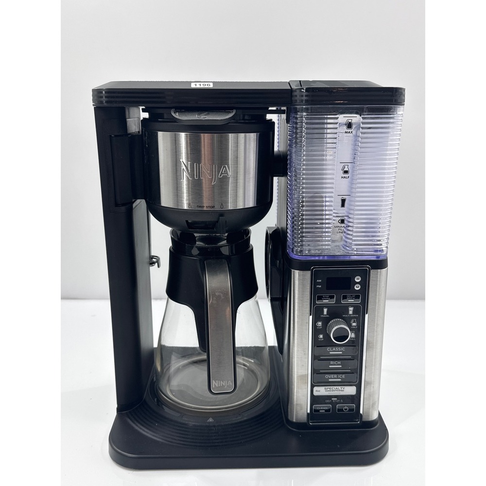 Ninja Specialty Coffee Maker CM401 with Glass Carafe and Fold-Away Frother Black
